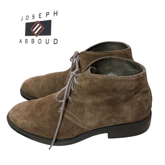 Joseph Abboud Men's Suede Leather Chukka Boots 43 44 - Picture 2 of 6